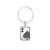 Llavero de Acero Inoxidable de Alta Calidad, Nuevo, Elegante, Versátil, Creativo, Colgante para Bolso, Tarjeta de Póker, Regalo de Negocios