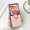 Capa de Celular Desenho Animado Fofo Adequada para Motorola Razr 40 Ultra Estilo Anel do Mickey Tela Dobrável Anti-Queda