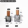 Botella Cuadrada Plana para Perfume 10ml15ml30ml Sub Negro Sub Blanco Botella con Atomizador para Perfume Embotellado Secundario de Alta Calidad