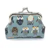 En stock caricatura lindo monedero estampado búho corto infantil billetera pequeña regalo pequeño venta al por mayor
