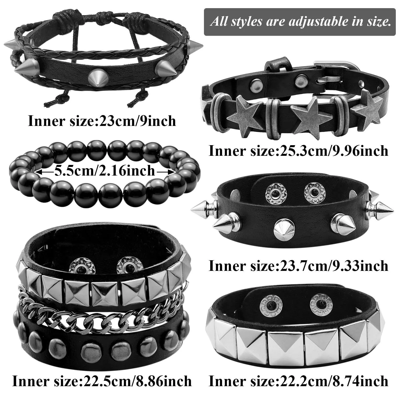 Black 6pcs-LS-05