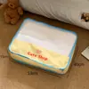 Bolsa de almacenamiento de malla amarilla con rejilla, organizador portátil de ropa para viajes, bolsa de almacenamiento organizadora para equipaje, ropa interior y zapatos