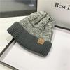 Novo estilo de chapéu masculino e feminino, mesmo estilo, chapéu de lã da Coreia do Sul, masculino e feminino, inverno, casal, neve ao ar livre, engrossado, quente