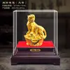 Ornaments para Casa Sala de Estar Escritório Tigre Rugindo Montanha Rio Veludo Areia Tigre Dourado Ornaments Tigre Dourado Tigre do Zodíaco da Sorte Presentes
