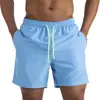 Pantalones de Playa para Hombre Shorts de Verano para Hombre Bañador de Spa Pantalones Cuatro Bolsillos Doble Capa Talla Grande Pantalones Deportivos Casuales Impermeables