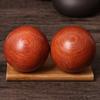 Bola de Handebol para Fitness em Jacarandá com Folha Pequena, Peça de Mão para Escultura em Madeira, Bola de Massagem, Bola de Saúde, Brinquedo de Mão em Madeira de Faia, Hand Spinner