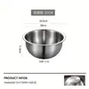 [Original de Fábrica] Bacia Espessada de Aço Inoxidável 304 de Grau Alimentício para Cozinha (Bater Ovos) e Bacia para Lavar Louça Doméstica
