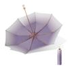 8-bone onda proteção solar cor cola proteção UV chuva e chuva dupla utilização guarda-sol guarda-chuva de alta aparência logotipo personalizado feminino