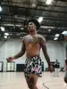 Pantalones Cortos de Baloncesto Callejero Americanos de Moda para Hombre, Holgados, Casuales, de Cuarto, para Correr, Deportes, Secado Rápido, Transpirables, Pantalones de Entrenamiento