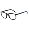 Novos Óculos Esportivos Masculinos Anti Luz Azul Lentes Planas Armação Quadrada Óculos de Negócios Armação de Silicone para Óculos Atacado