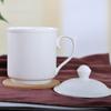 Taza Clásica para Conferencias, Taza de Cerámica Blanca de Alta Calidad para Regalo de Oficina, Logo Personalizado, Imagen, Texto, Publicidad, Regalo, con Tapa