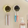 Portacepillos de dientes de astronauta, estante de almacenamiento de cepillos de dientes eléctricos para baño montado en la pared sin perforaciones, colgador de cepillos de dientes