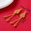 2026 Nuevo Aleación Goteo de Aceite Estilo Antiguo Año Nuevo Arena Oro Colgante Pulsera Cadena de Extensión Chapada en Oro Accesorios de Joyería DIY