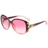 Nuevos lentes de sol de cabeza de zorro de moda para mujer, lentes de sol transfronterizos, gafas de montura grande ins, gafas clásicas para conducir, gafas para street style
