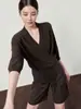 Artículo de moda caliente al por mayor transfronterizo para mujer 2026 suéter de punto casual versátil para principios de otoño nuevo con cuello en V HBZWW921286