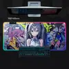 Fábrica Fonte Colorido RGB Graffiti Parede Fundo Menina-Temático Luminoso Mouse Pad Grande Teclado Pad Antiderrapante Mesa Mat