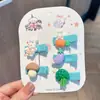Nuevo juego de 5 piezas de pinzas para el pelo de seguridad de resina con diseño de animales de dibujos animados para bebés, cobertura completa, para niños, accesorios para el pelo de niñas de jardín de infantes