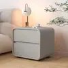 Mesa de cabeceira de madeira maciça estilo creme, armário organizador para maquiagem, mesa de cabeceira ultranarrow, criado-mudo para quarto, armário organizador para espaços pequenos