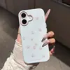 Bloque de Color Pantalla Completa Huellas de Patitas de Gato Aplicable para Funda de Teléfono Apple 17promax Chicas Alta Apariencia Funda Jelly 16/15