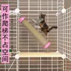Jaula para Gatos Combinación Especial Poste Vertical de Sisal para Rascar Gatos Cuerda de Cáñamo para Afilar Garras Cuerda para Gatos Estante de Escalada para Gatos Juguete de Tabla Rascadora para Gatos