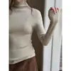 [Entrada Bi desta Edição] Ge Ming Malha de Gola Alta para Usar por Baixo Estilo Coreano para o Dia a Dia Inverno Novo Top Interno J929C