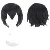 Peluca de Anime Harajuku Rizada Inversa para Hombre Cabello Corto Estilo Rizada Inversa Peluca de Cosplay Falsa Universal Peluca de Colores para Exportación