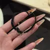 Exquisita Pulsera de Mariposa de Dibujos Animados, Blanco y Negro, Versátil y Dulce, Pulsera de Mariposa Tejida a Mano para Parejas y Mejores Amigos
