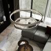 [Wow] Lámpara de araña de lujo accesible italiana, lámpara circular creativa elegante, lámpara principal de diseñador normcore moderno para restaurante