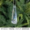 Novo Acrílico Transparente Cristal Floco de Neve Pingente Decoração de Natal Árvore de Natal Cristal Floco de Neve Decoração de Natal