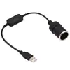 Cabo Booster USB para Carro Mais Vendido Transfronteiriço 5V para 12V Tipo Acendedor de Cigarros Cabo Fêmea Tipo-C para Acendedor de Cigarros