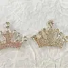 Accesorios para el cabello estilo coreano DIY aleación diamantes de imitación para niños tocado Corona accesorios lazo de cinta materiales decorativos venta al por mayor