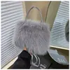 Bolsa Fofa de Nicho Super Popular para Mulheres Outono e Inverno 2025 Nova Tendência Venda Quente Bolsa Transversal Bolsa de Mão Bolsa de Balde Peluda