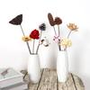Buquê de Flores Secas Zen para Decoração de Casa Flor de Lótus de Algodão Inserida à Mão Adereços de Buda Decorações Criativas