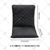 Funda de Cojín Calefactable Impermeable Acolchada de Algodón Pongee para Silla, Interfaz USB, Ajuste de Temperatura de Tres Velocidades, Funda de Silla Desmontable
