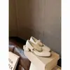Sapatos Mary Jane Femininos Quadrados Franceses 2026 Moda Primavera Novo Estilo Salto Grosso Tira Única Baixo Versátil