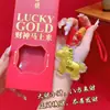 Llavero Colgante para Teléfono de Oro Puro 999 Dios de la Riqueza, Set de Caja de Regalo Riqueza Instantánea, Artículo de Regalo Popular