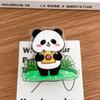 Copyright panda flor caricatura decorativo regalo clip de sellado de notas clip pp clip estudiante lindo 2 yuanes pequeña mercancía