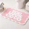 Alfombra de Piso Imitación Cachemir, Alfombrilla Absorbente Antideslizante para Baño, Fácil de Cuidar, Alfombra Decorativa para Mesita de Noche de Dormitorio, Venta al por Mayor Transfronteriza