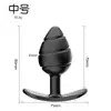 Plug anal de rolamento Amazon, massageador anal de silicone rosqueado, plug anal para uso externo, brinquedo sexual para adultos