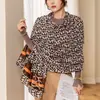 Ropa de Abrigo de Primavera y Otoño Shawl Delgado de Moda Bufanda de Algodón y Lino de Doble Uso Cálida para Invierno Bufanda Larga de Estilo Coreano Versátil para Mujer