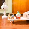 Lenguaje Creativo Maullido Casa Miniatura Caja Sorpresa Gato Lindo Adorno de Escritorio Manualidad de Resina Juguete de Moda Figura Regalo para Estudiante