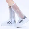 Cubrezapatos de lluvia para adultos son portátiles, impermeables, antideslizantes, engrosados y resistentes al desgaste, adecuados tanto para hombres como para mujeres, para ciclismo al aire libre y senderismo en días lluviosos