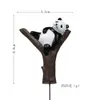 Figura de Panda Estilo Autocurativo en una Rama de Árbol, Mirando a lo Lejos, Popular Sensación de Internet, Muñeca Decorativa Linda para Micro Paisajismo de Jardín en Miniatura