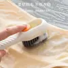 Escova de Sapato com Líquido Adicionado, Escova de Limpeza de Sapato Multifuncional, Escova de Limpeza para Roupas Doméstica Tipo Pressão com Dispenser de Líquido e Cerdas Macias Que Não Danificam os Sapatos