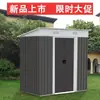 Cobertizo de almacenamiento para patio pequeño, Cabaña móvil desmontable, Casa sencilla, Cobertizo de herramientas para exteriores, Cuarto de almacenamiento en el patio, Casa de balcón