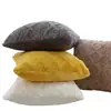 Cojín de Felpa Estilo Nórdico Ins Cojín Decorativo para Sofá Cojín de Respaldo para Sala de Estar Cama Funda de Cojín Estilo Blanco Crema Sin Relleno