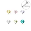 Pendientes de Aleación de Titanio F136, Brillantes Tachuelas Shijiahua, Tachuelas para Lengua, Tachuelas para Labios, Seguros para la Ducha, Joyería para Piercings G23