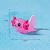 Paisaje en miniatura, estilo caricatura, lindo acuario hexagonal de pez dragón, musgo, suculenta, paisajismo, decoraciones de jardinería, accesorios, pequeños adornos para ventas transfronterizas