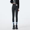 Pantalones de tiburón cepillados de otoño para mujer, pantalones de yoga para usar al aire libre, cintura alta, ajustan el abdomen, levantan los glúteos, look blanco adelgazante, leggings de estilo largo