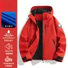 Jaqueta Outdoor Luo Tuo Estilo Igual para Mulheres 2026 Novo Modelo, Tamanho Pequeno, Três em Um, Acolchoada, à Prova de Vento, Impermeável, Jaqueta de Montanhismo para Homens